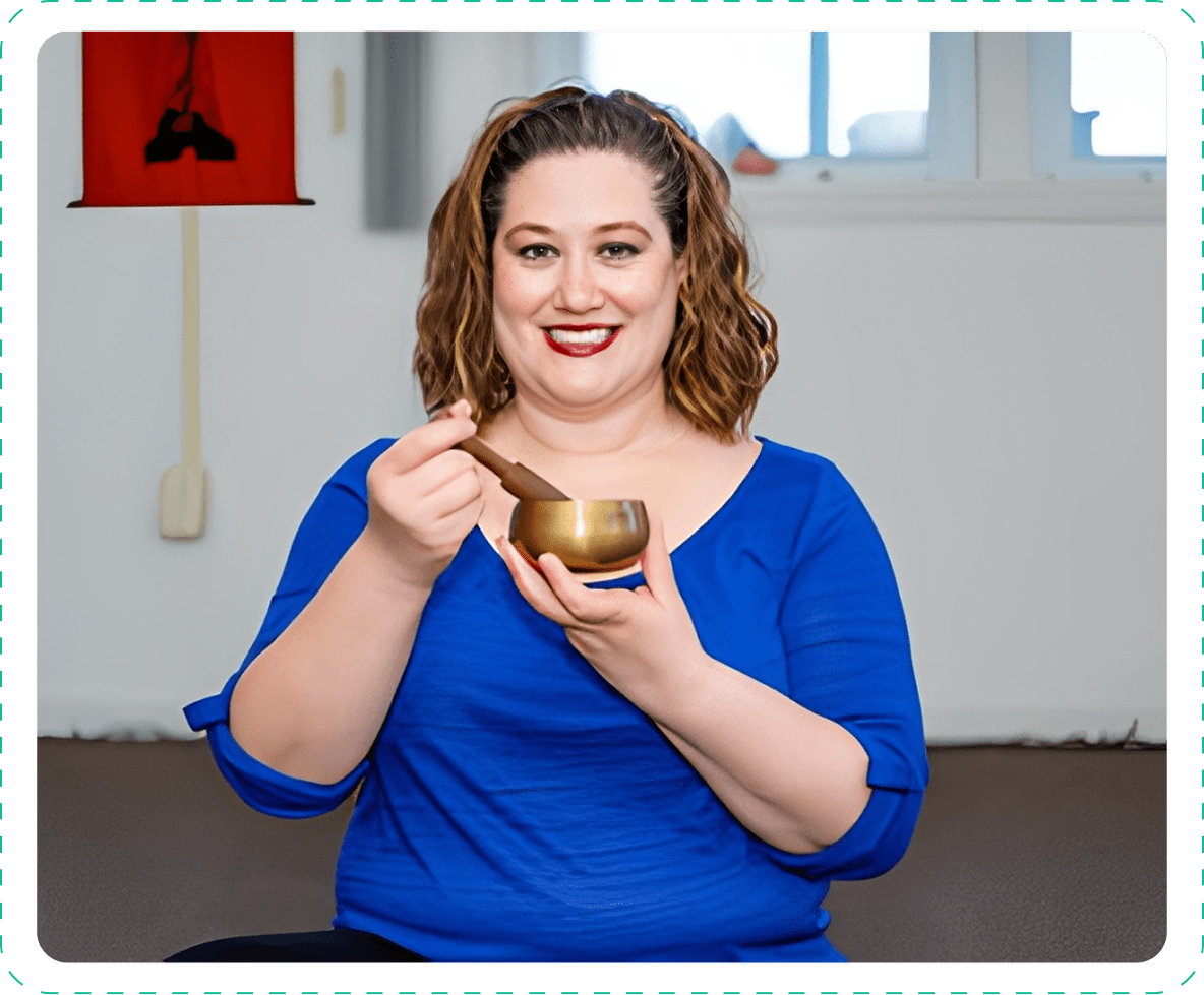 Smiling woman enjoying a cup of coffee indoors.